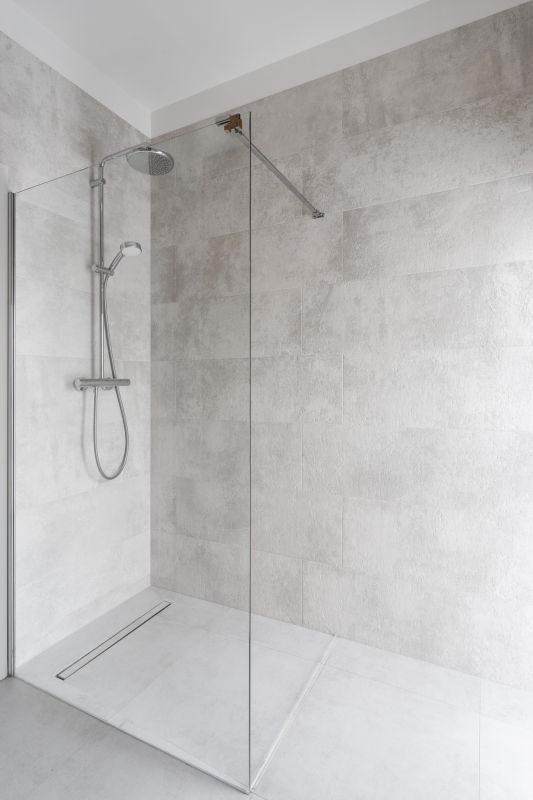 Rain Shower with Glass Panel